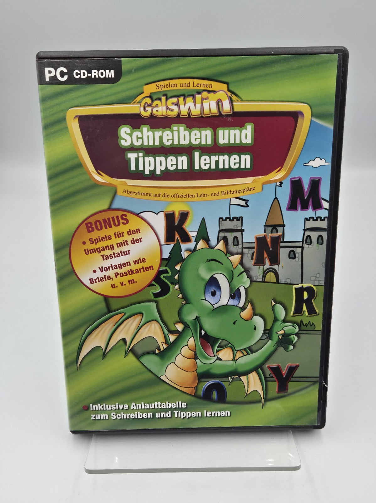 PC-CD Rom Spiel Galswin Schreiben Und Tippen Lernen