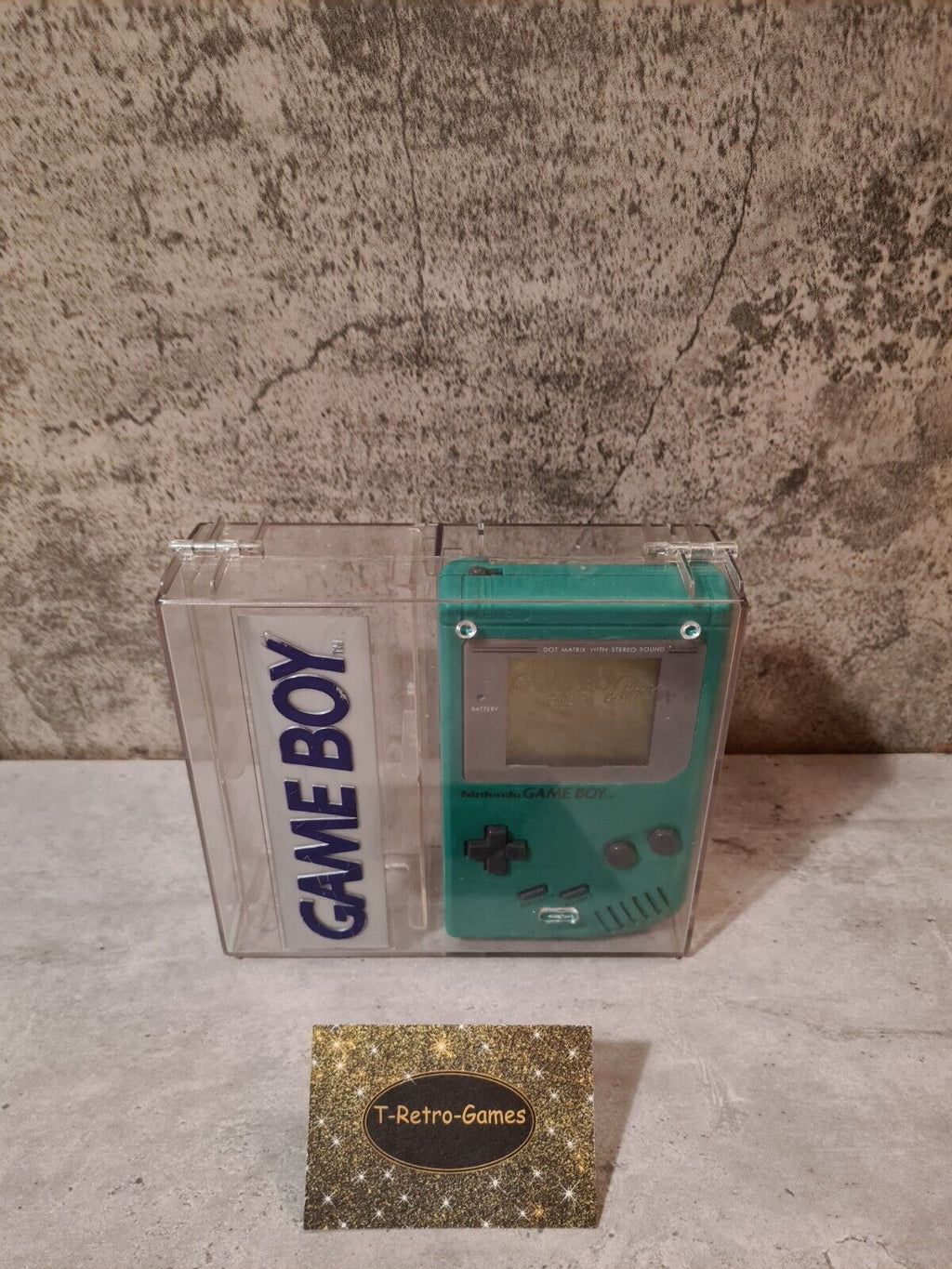 Nintendo Game Boy Classic Grün Green Konsole Console mit Case Play it Loud - T-Retro-Games 