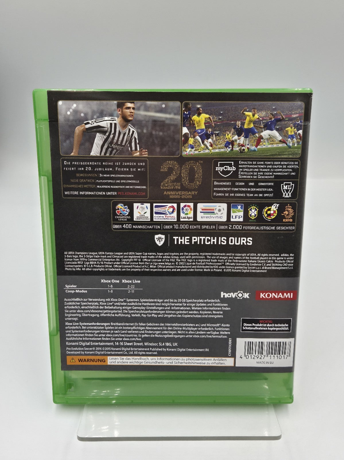 XBOXOne Spiel PES 2016 Day 1 Edition mit OVP und Anleitung Deutsch
