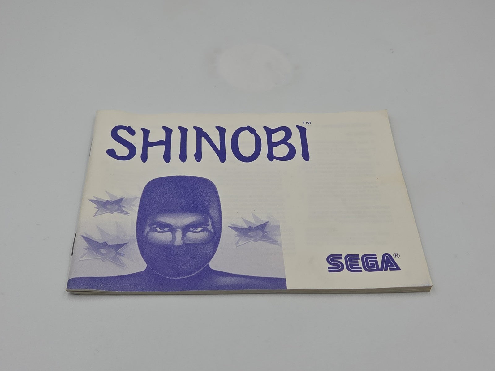 Sega Master System Spiel Shinobi mit OVP und Anleitung Multi Language 