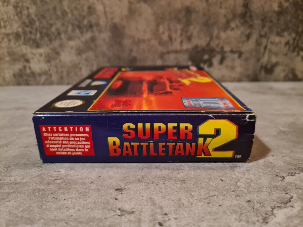 SNES Super Nintendo Super Battletank 2 mit OVP und Anleitung EUR - T-Retro-Games 
