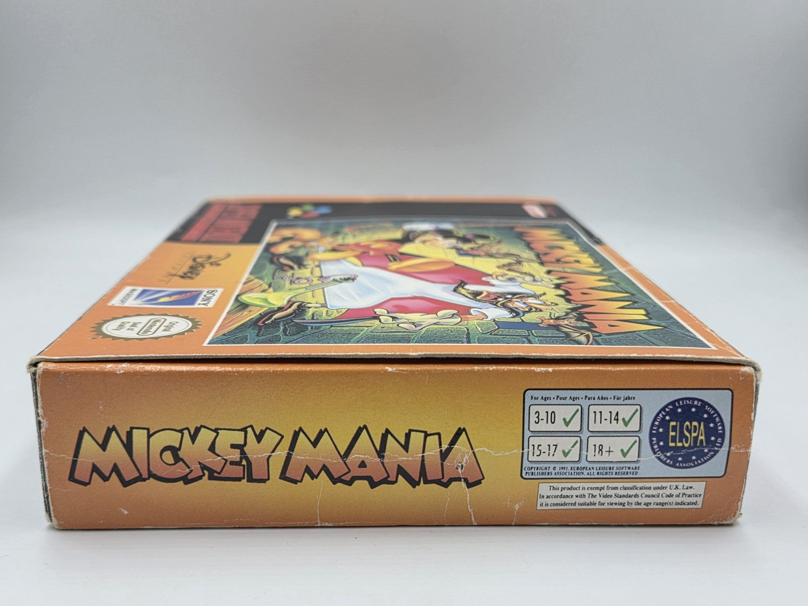 SNES Super Nintendo Mickey Mania mit OVP und Anleitung EUR