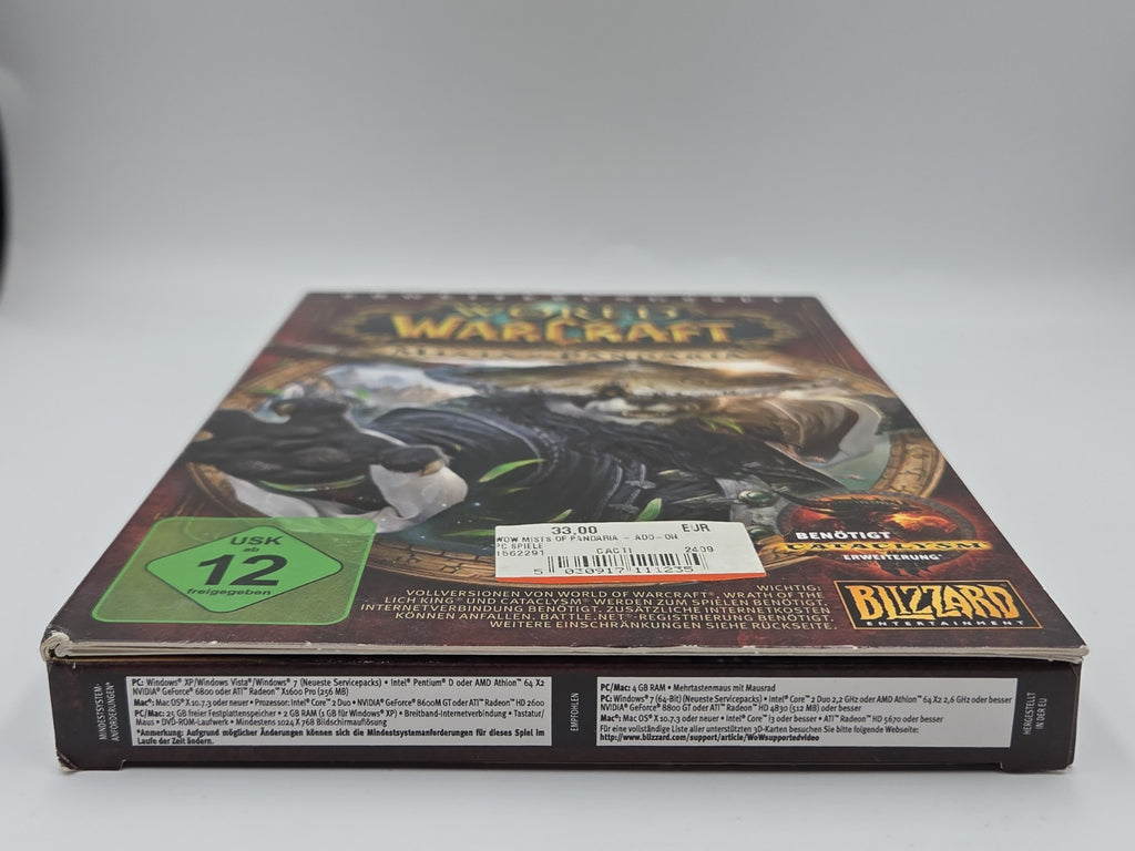PC Spiel World of WarCraft Mists of Pandaria Erweiterungsset OVP