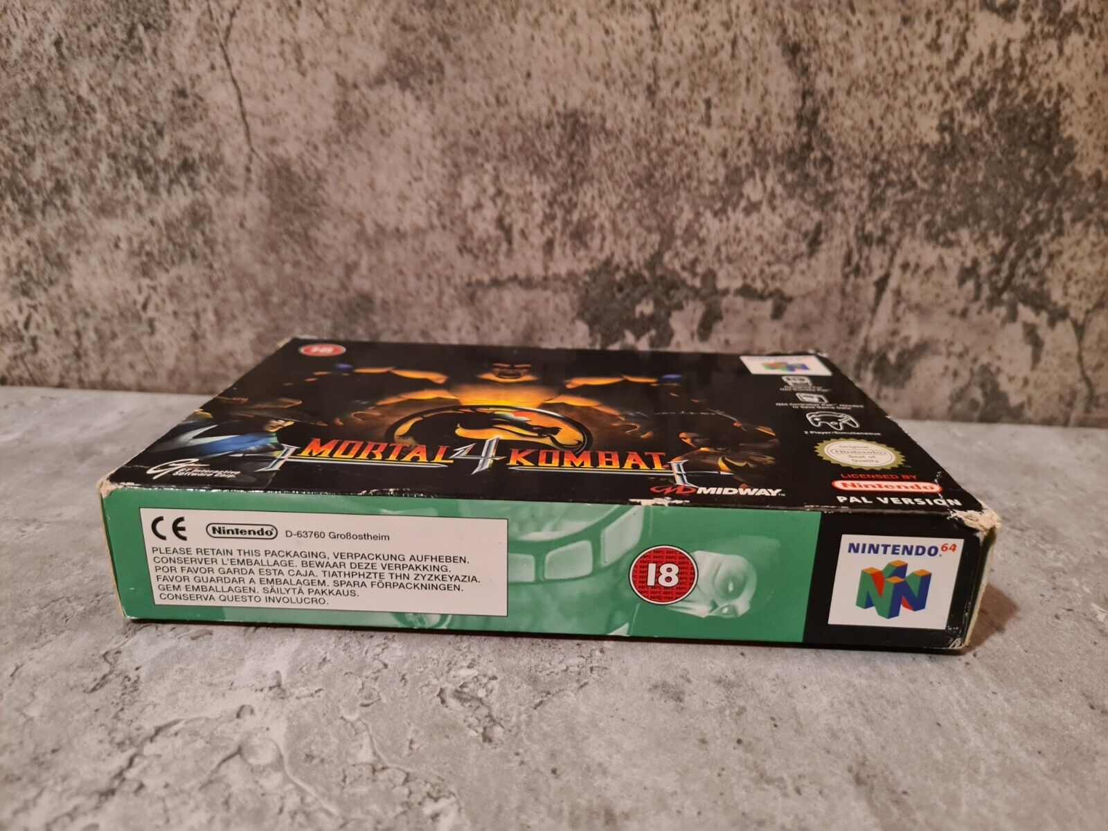 N64 Nintendo 64 Mortal Kombat 4 mit OVP und Anleitung EUR - T-Retro-Games 