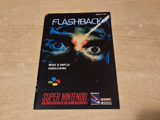 SNES Super Nintendo Flashback Spielanleitung Instruction Booklet FAH