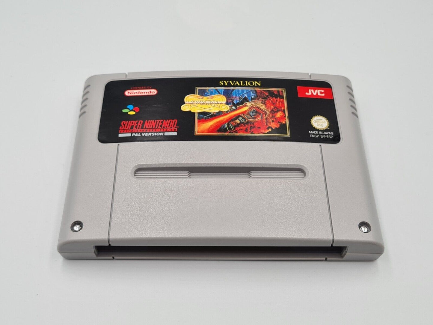 SNES Super Nintendo Syvalion mit OVP und Anleitung ESP - T-Retro-Games 