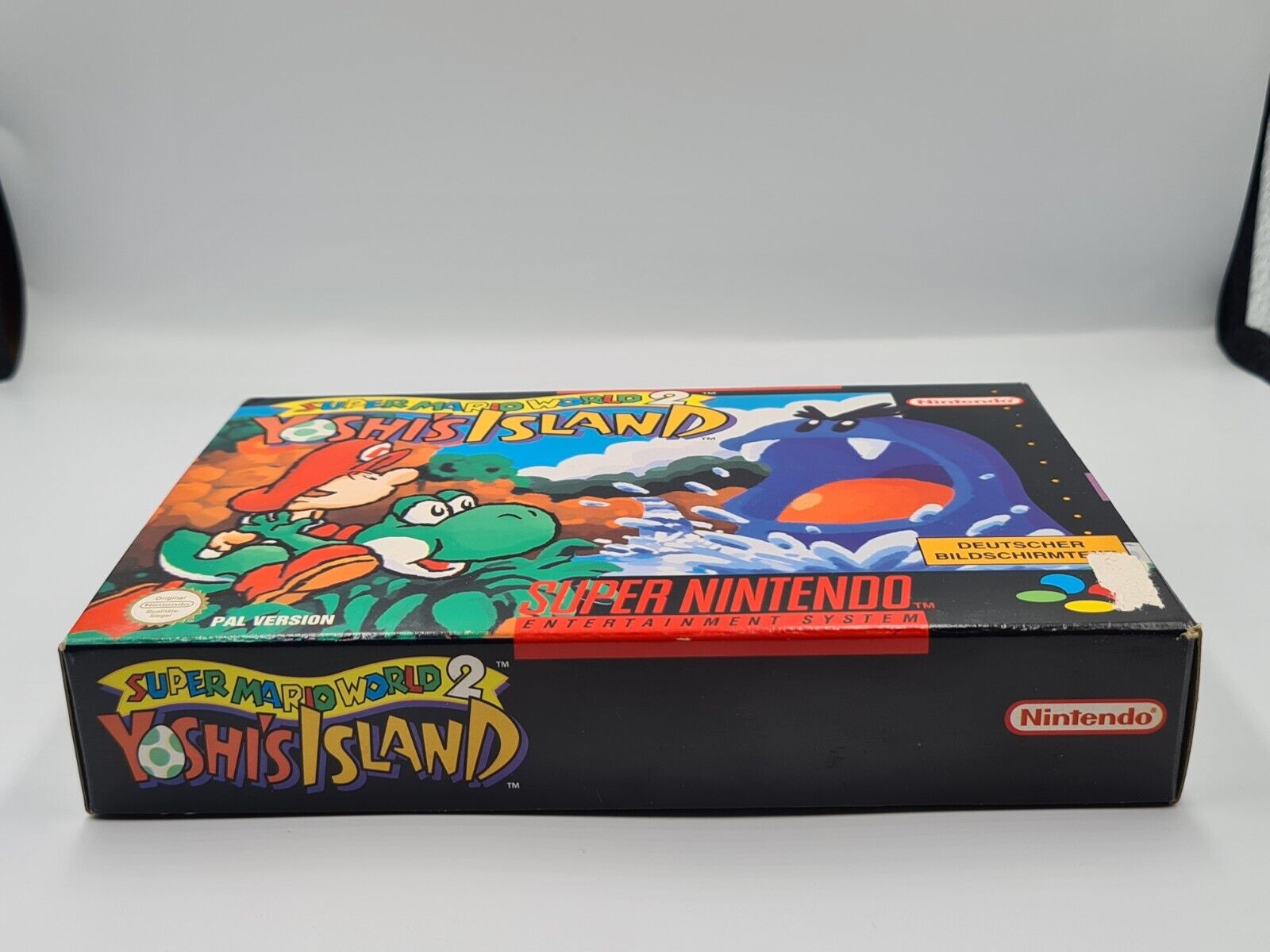 SNES Super Nintendo Super Mario World 2: Yoshi's Island mit OVP + Anleitung NOE - T-Retro-Games 