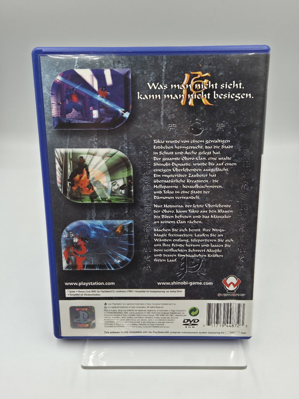 PS2 Playstation 2 Spiel Shinobi mit OVP und Anleitung Deutsch