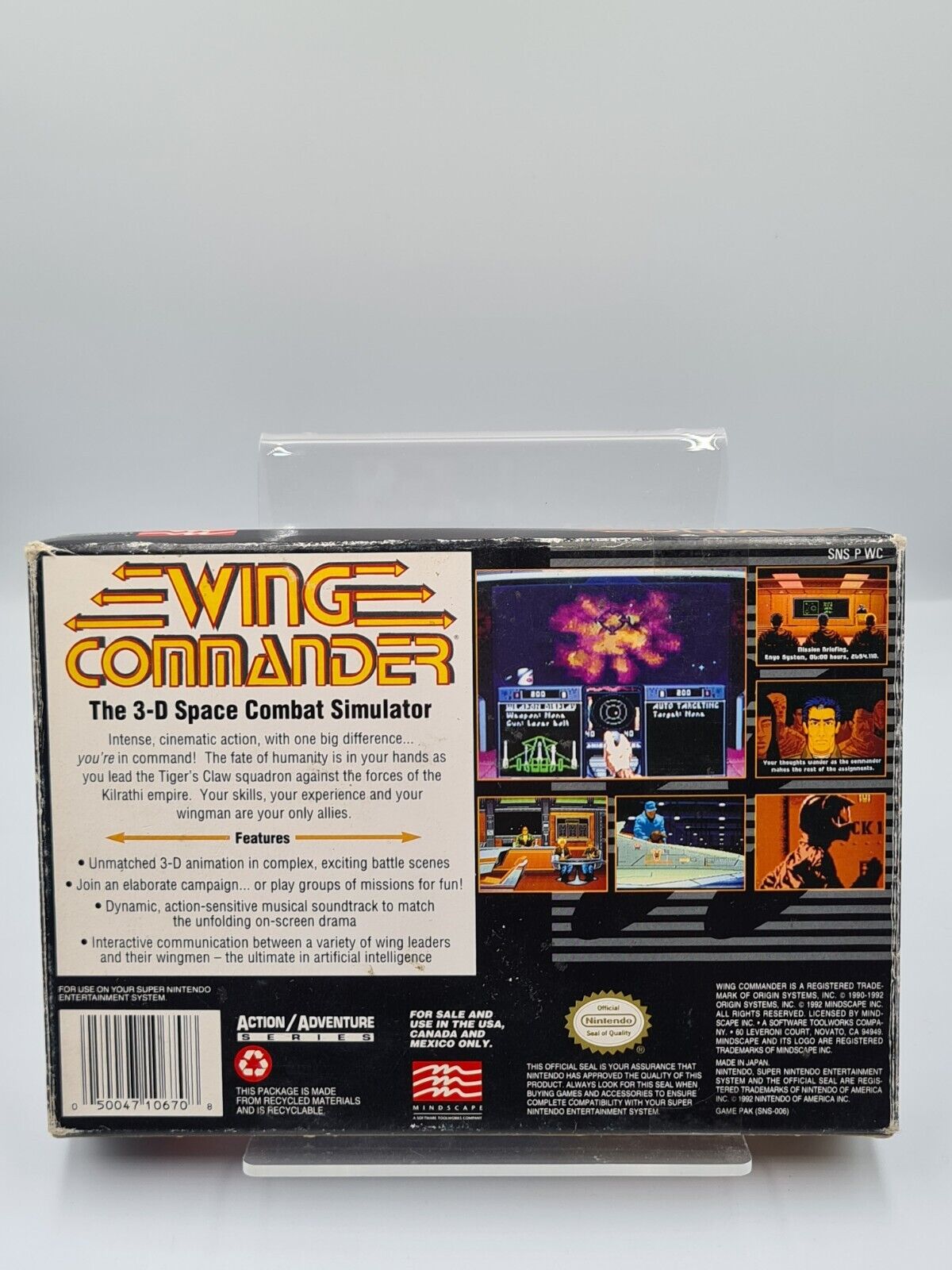 SNES Super Nintendo Wing Commander mit OVP und Anleitung NTSC USA - T-Retro-Games 