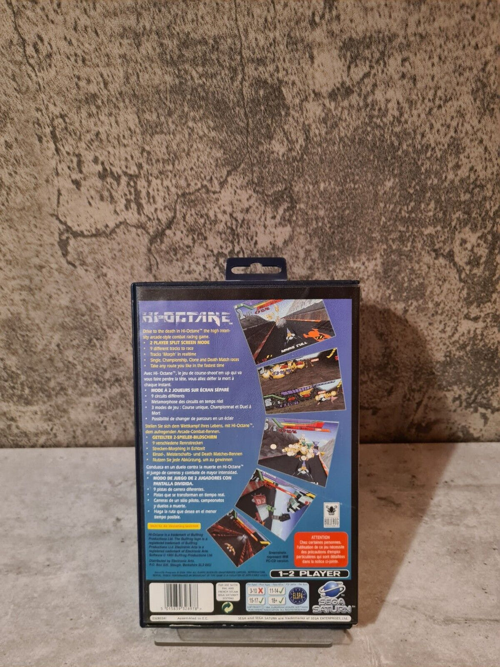 Sega Saturn Hi-Octane mit OVP und Anleitung Multi Language - T-Retro-Games 