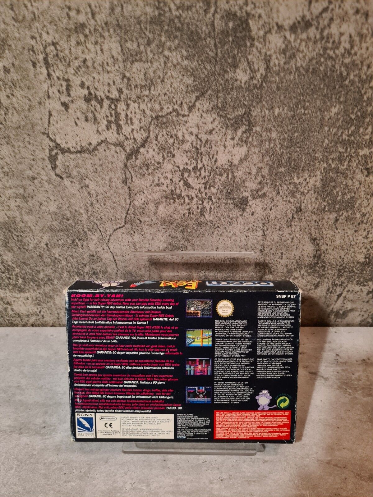 SNES Super Nintendo Eek The Cat mit OVP und Anleitung UKV - T-Retro-Games 