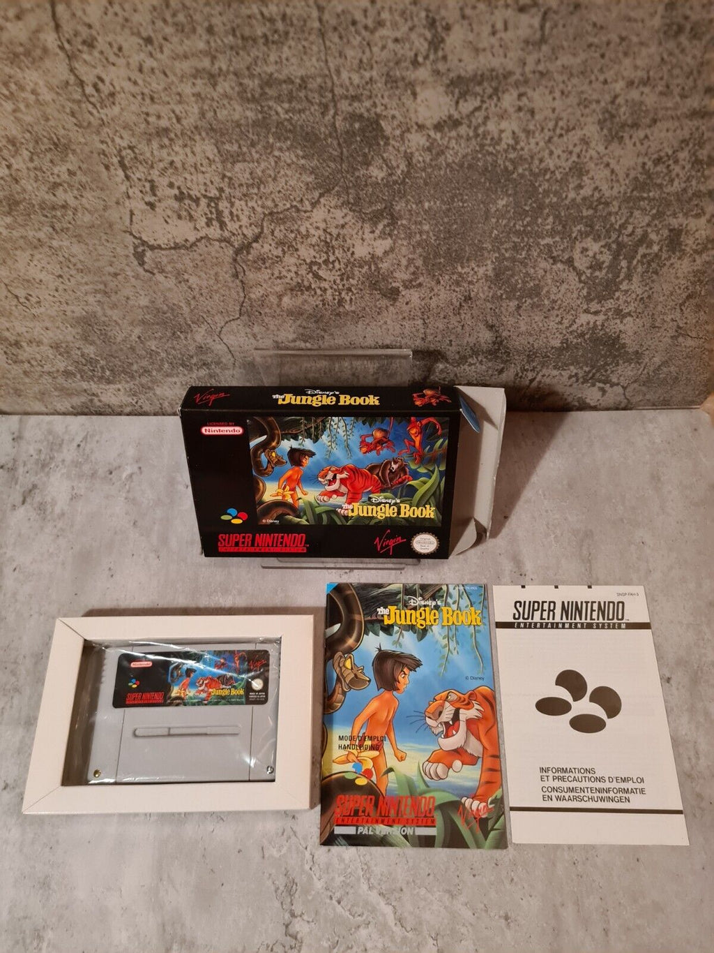 SNES Super Nintendo Disney's The Jungle Book mit OVP und Anleitung HOL - T-Retro-Games 
