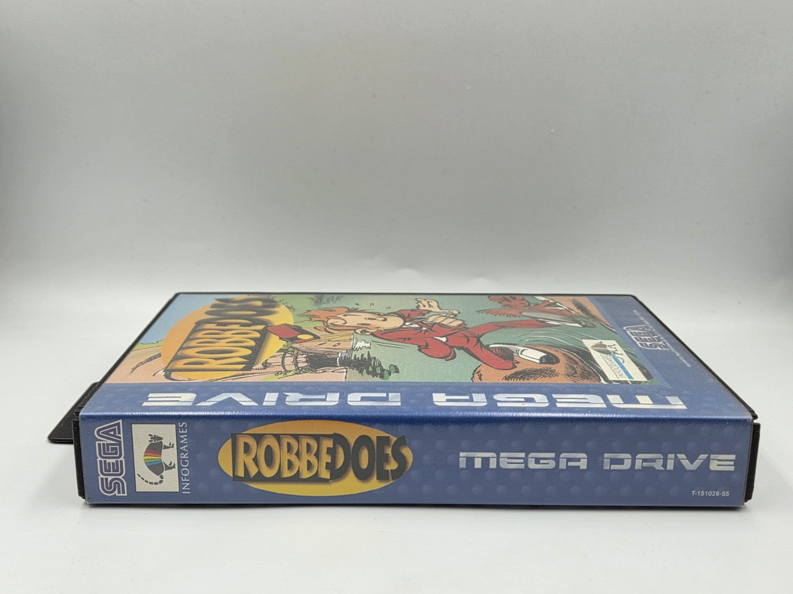 Sega Mega Drive Spiel Robbedoes / Spirou mit OVP und Anleitung Multi Language 