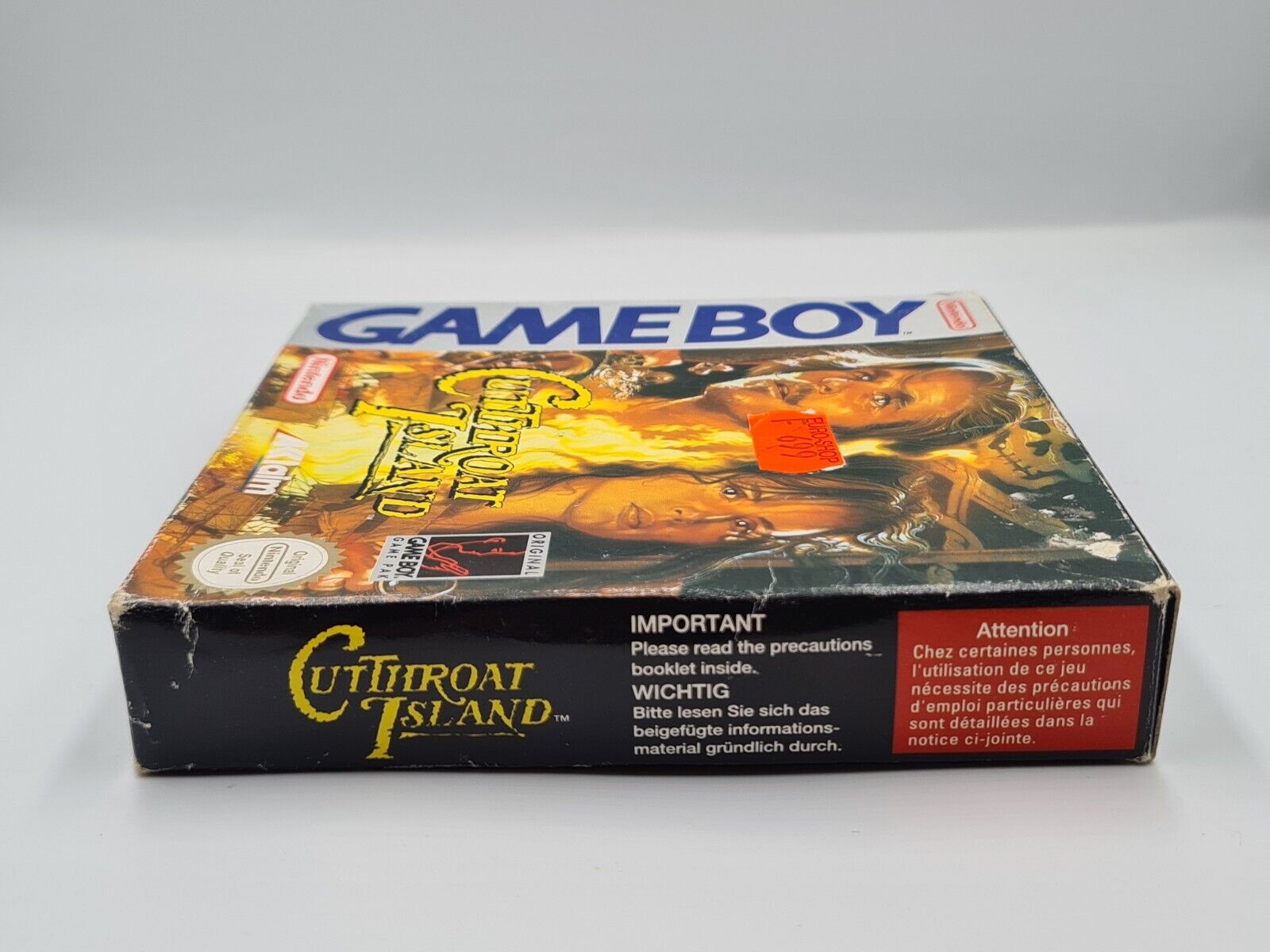 Nintendo Game Boy Classic Cutthroat Island mit OVP und Anleitung EUR - T-Retro-Games 