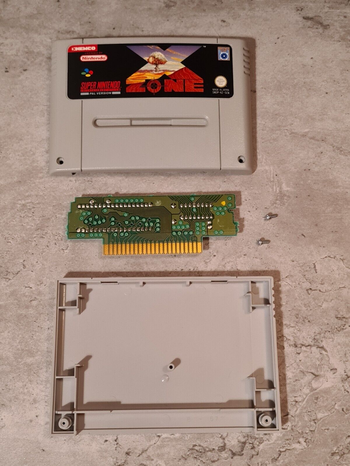 SNES Super Nintendo X-Zone mit OVP und Anleitung SCN - T-Retro-Games 