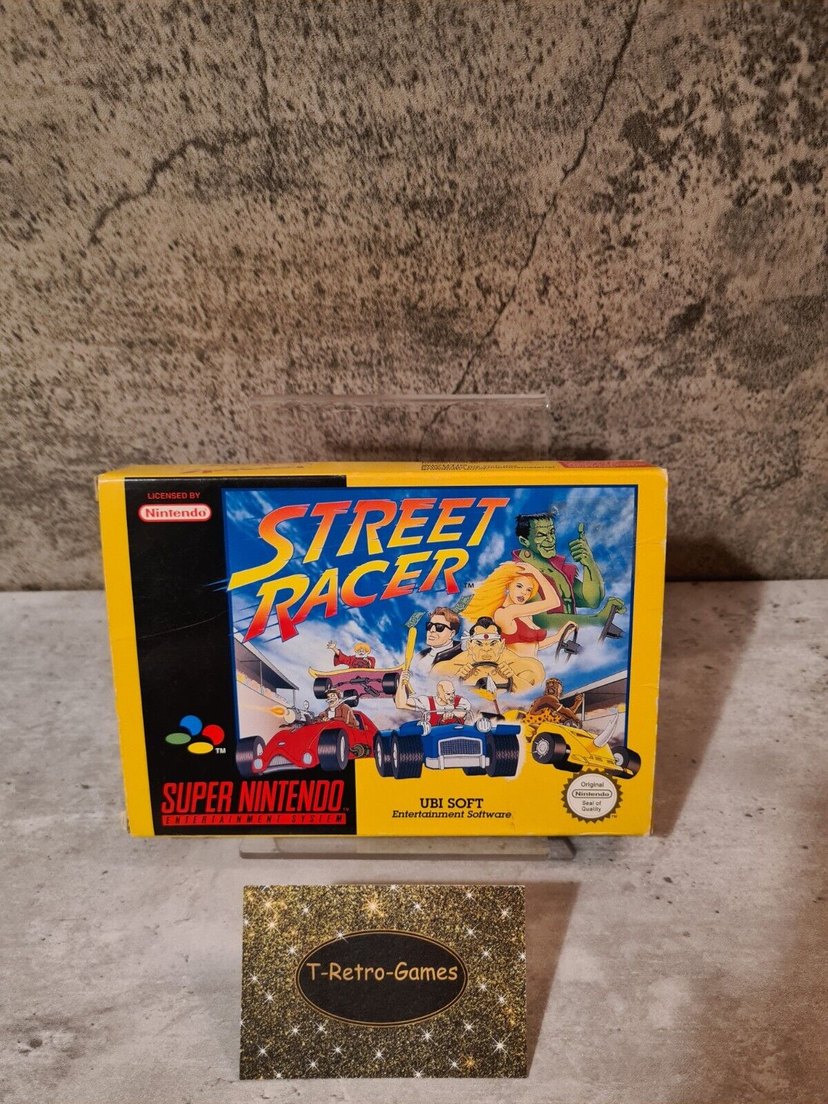 SNES Super Nintendo Street Racer mit OVP und Anleitung + Poster EUR - T-Retro-Games 