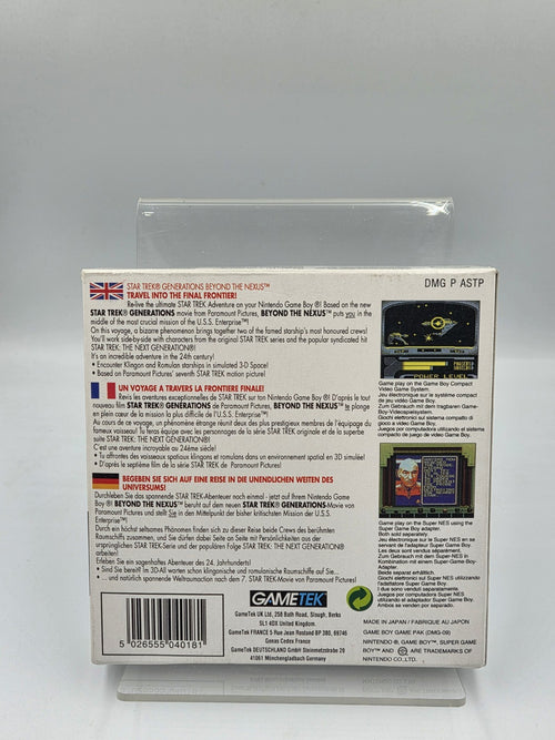 Game Boy Classic Star Trek Generations Beyond The Nexus + OVP und Anleitung EUR