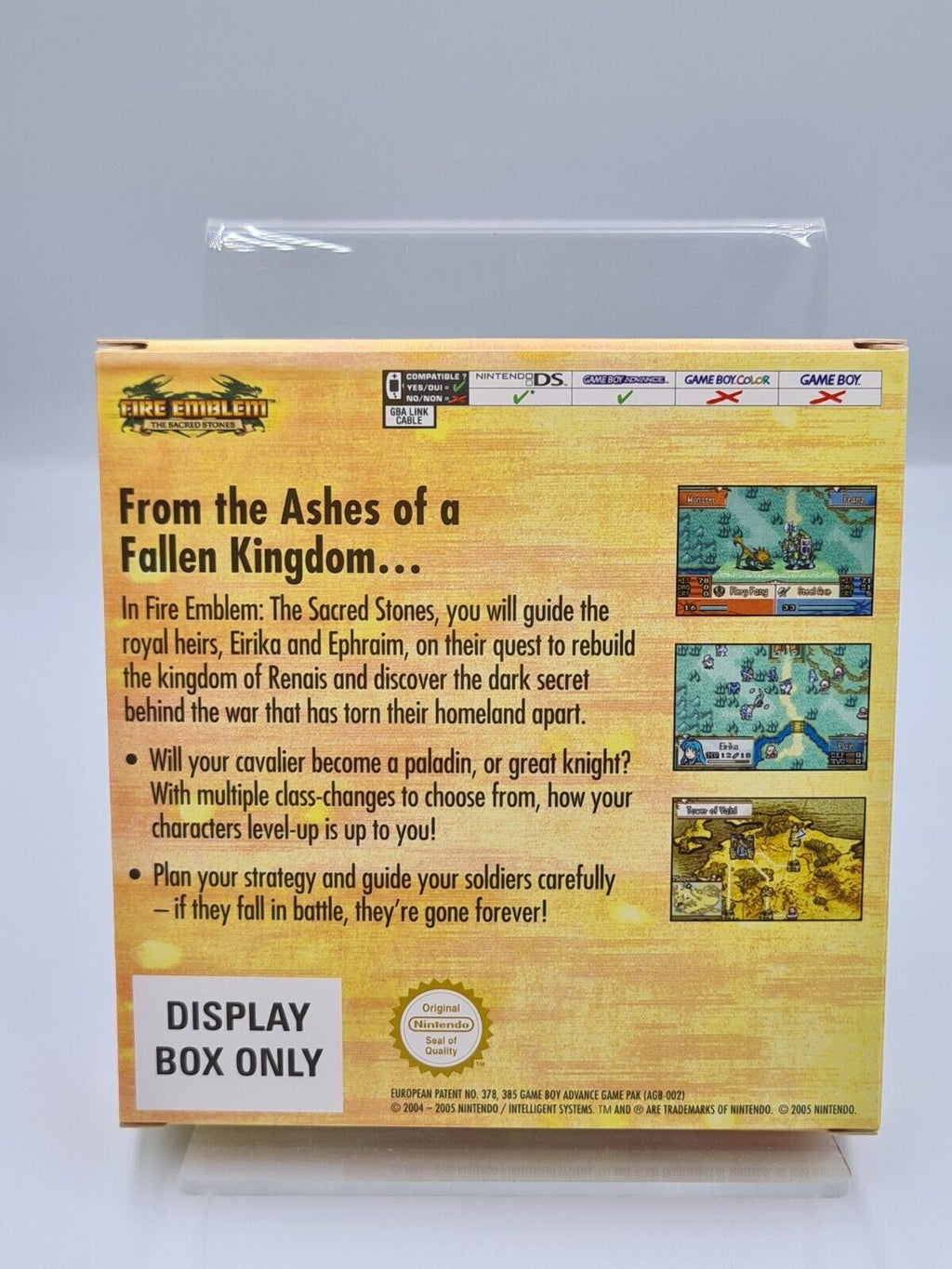 Nintendo Game Boy Advance Fire Emblem The Sacred Stones Display Box Only - T-Retro-Games 