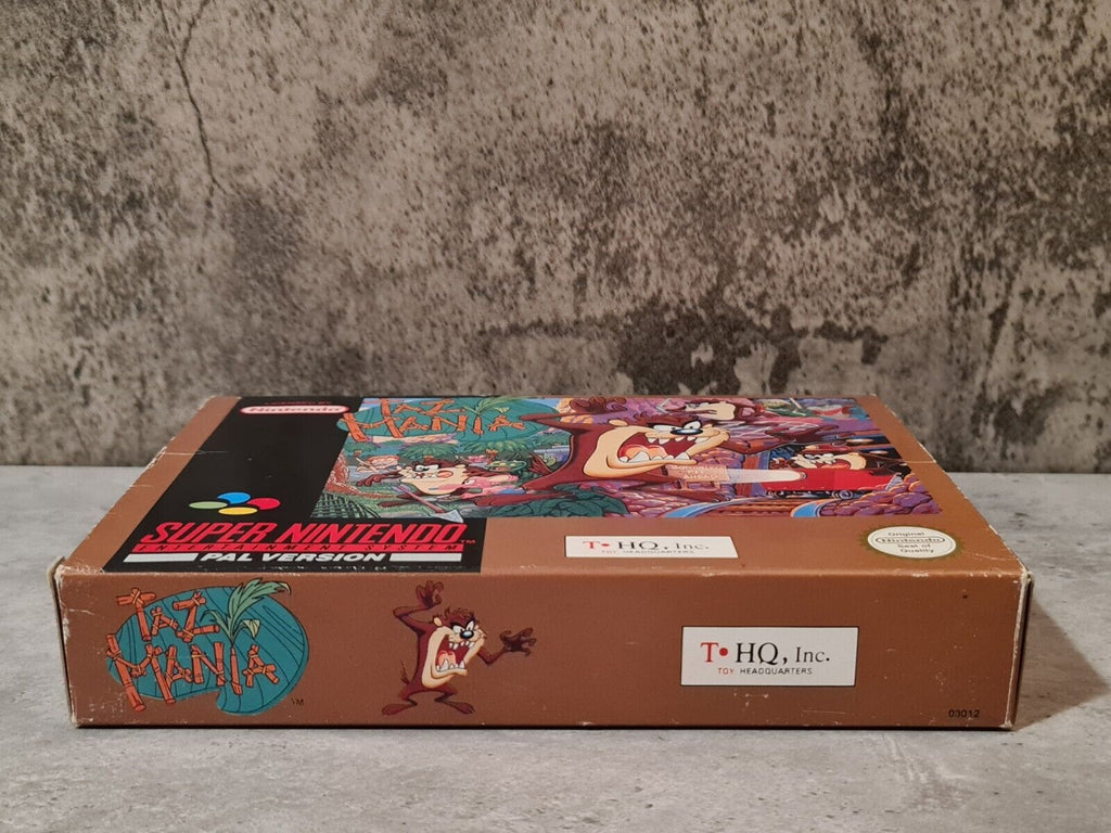 SNES Super Nintendo Taz Mania mit OVP und Anleitung UKV - T-Retro-Games 