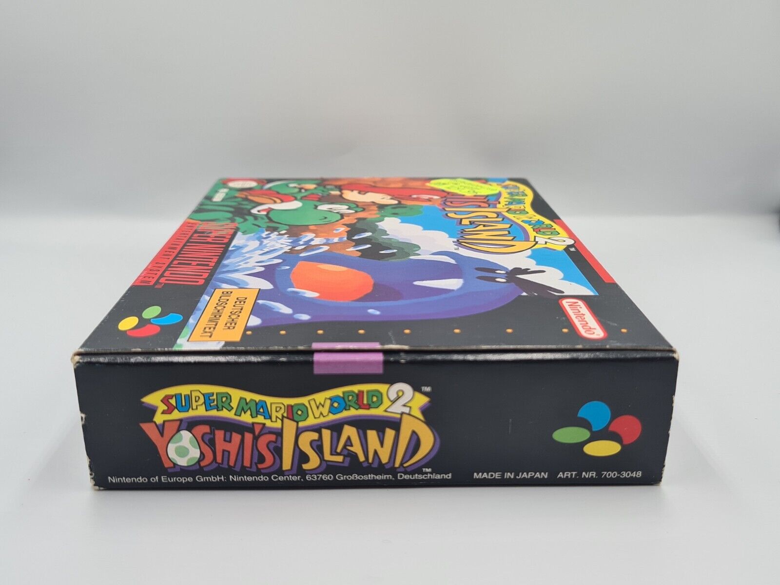 SNES Super Nintendo Super Mario World 2: Yoshi's Island mit OVP + Anleitung NOE - T-Retro-Games 