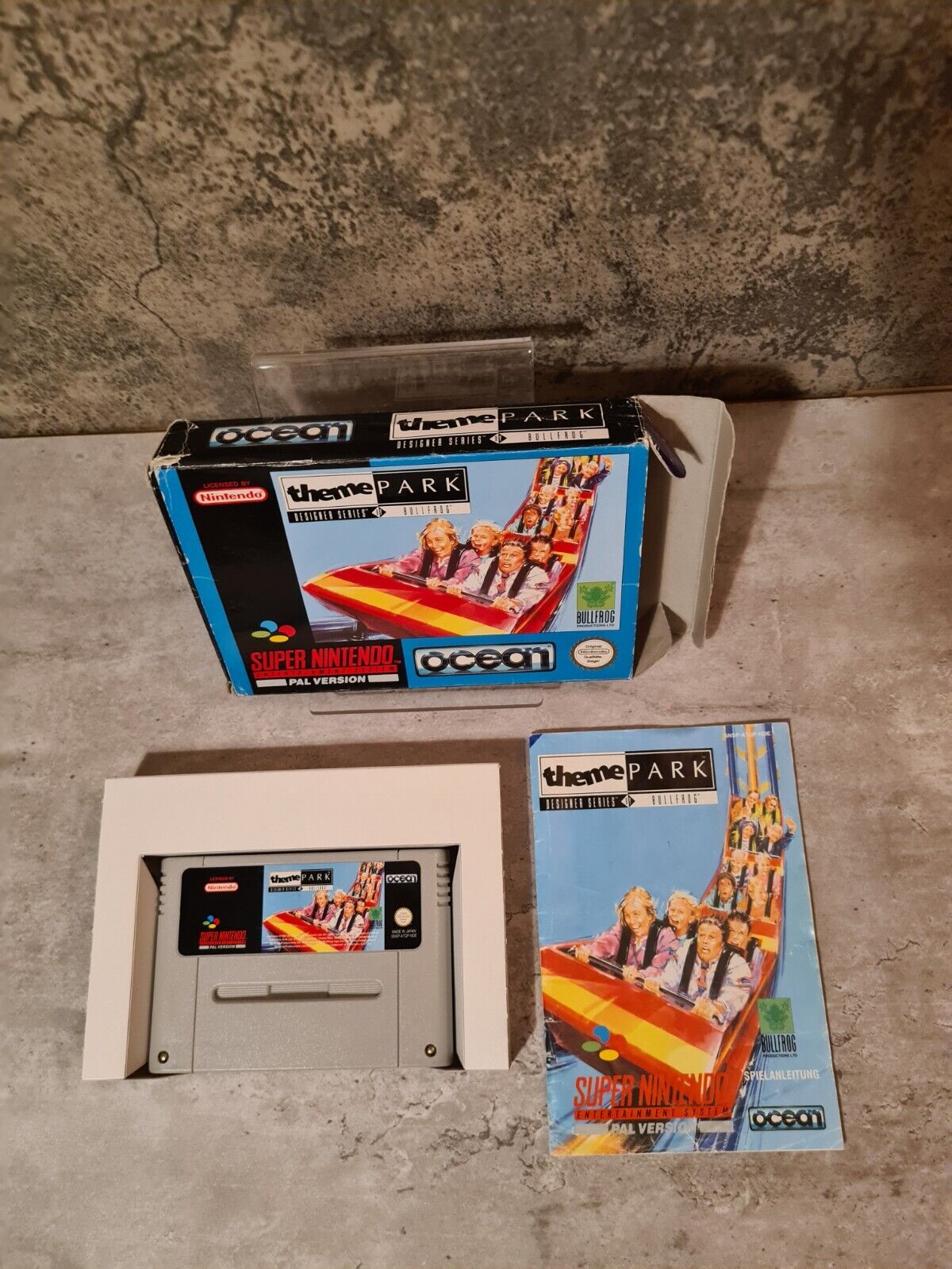 SNES Super Nintendo Theme Park World mit OVP und Anleitung NOE - T-Retro-Games 
