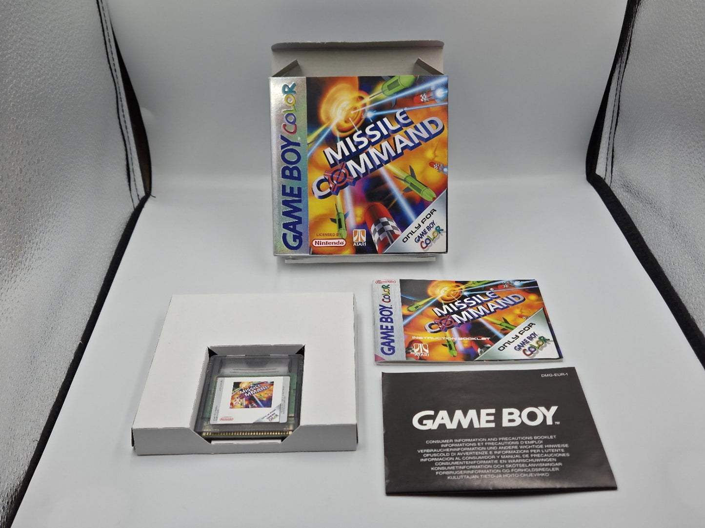 Nintendo Game Boy Color Missile Command mit OVP und Anleitung EUR