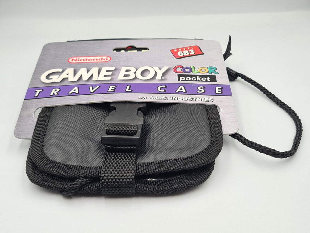 Nintendo Game Boy Color Pocket Carrying Case Schwarz Black Neu NEW 1999 - T-Retro-Games 