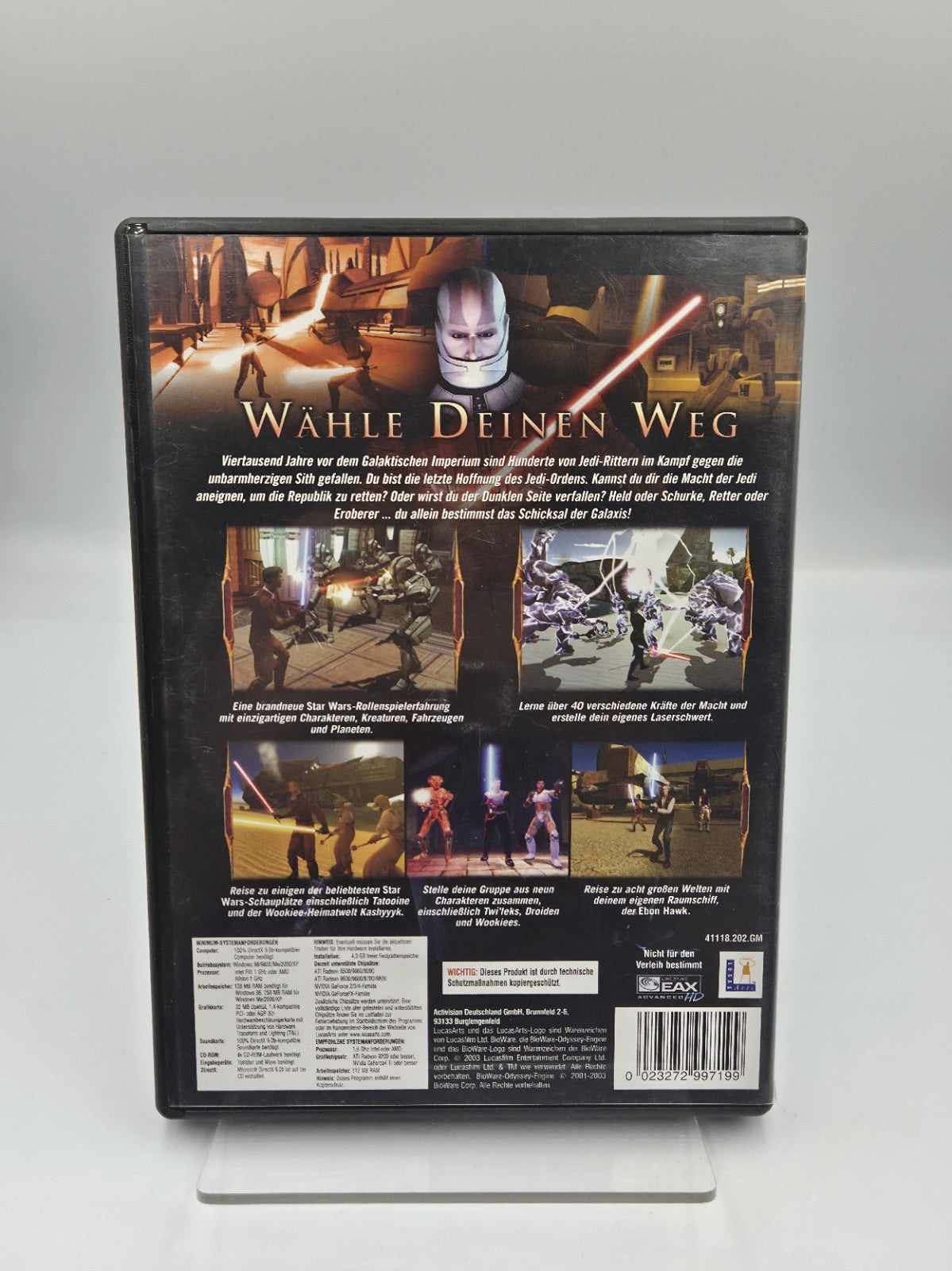 PC-CD Rom Spiel Star Wars Knights of The Old Republic mit OVP 4 CDS