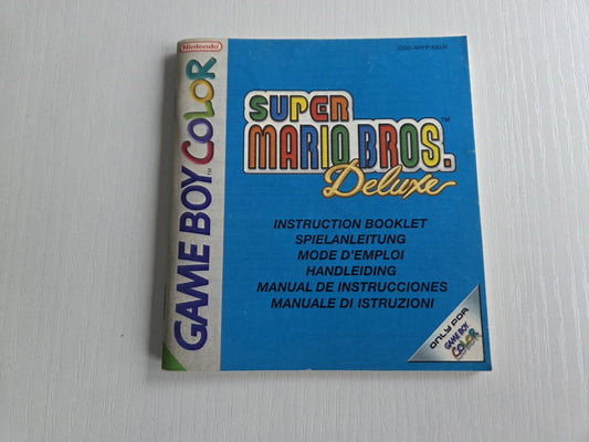 Nintendo Game Boy Color Spielanleitung Super Mario Bros. Deluxe NEU6