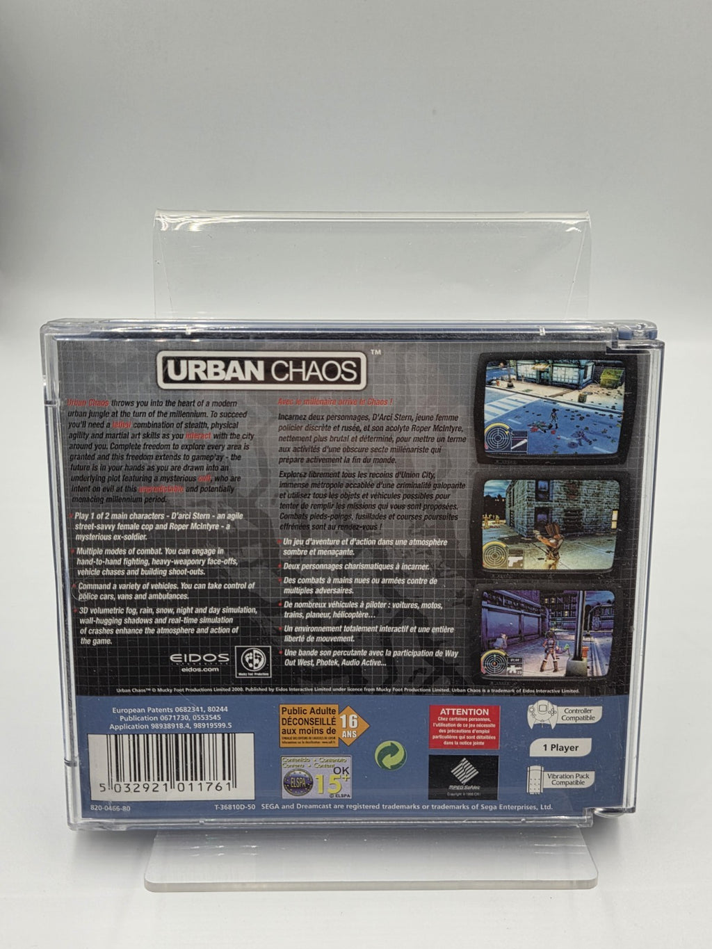 Sega Dreamcast Urban Chaos mit OVP und Anleitung Multilingual 