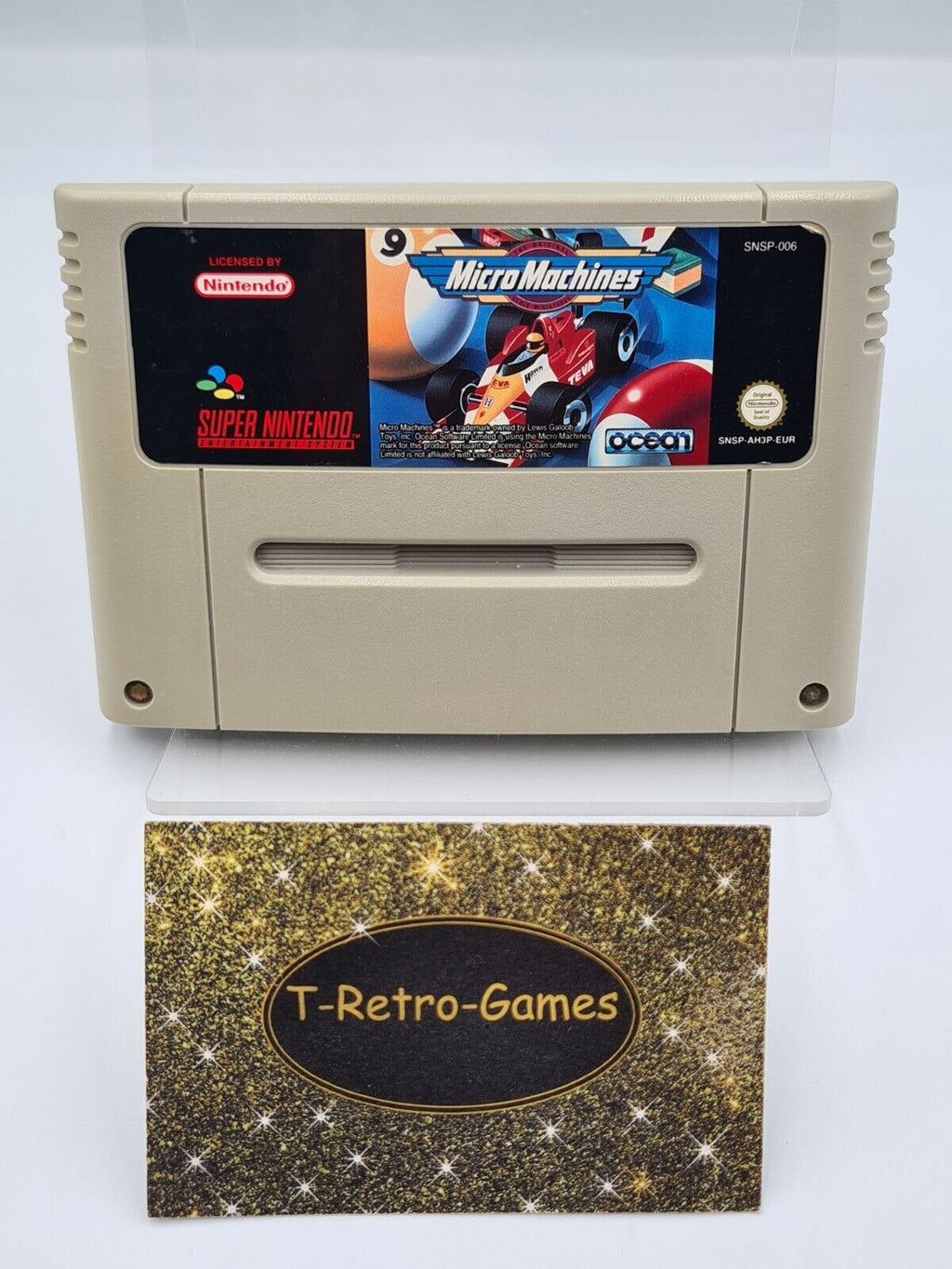 SNES Super Nintendo Micro Machines EUR Modul - T-Retro-Games 
