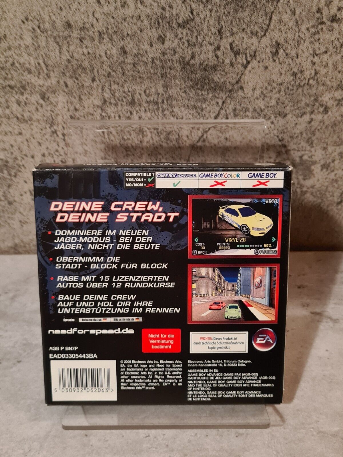 Gameboy Advance Need for Speed Carbon Own The City mit OVP und Anleitung NOE - T-Retro-Games 