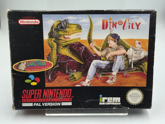 SNES Super Nintendo Dino City mit OVP und Anleitung NOE
