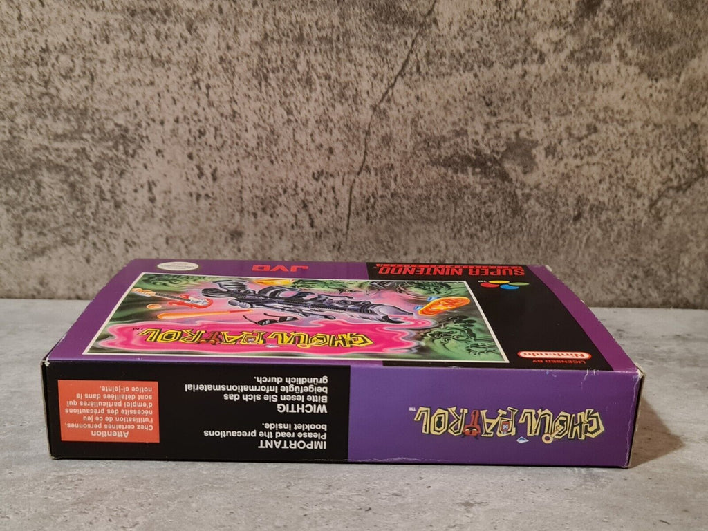 SNES Super Nintendo Ghoul Patrol mit OVP und Anleitung EUR - T-Retro-Games 