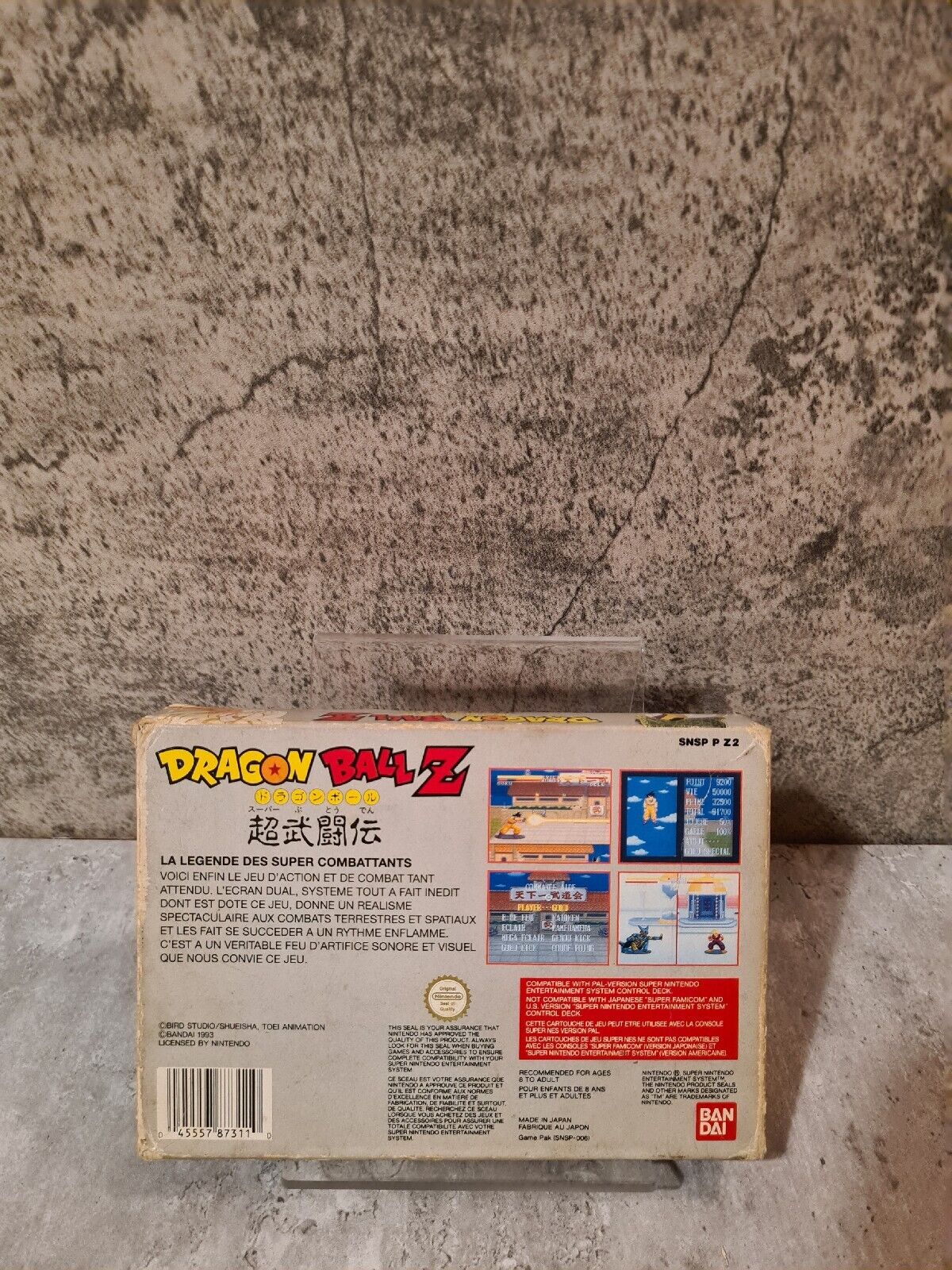SNES Super Nintendo Dragon Ball Z Botuden mit OVP und Anleitung FRA/ESP - T-Retro-Games 