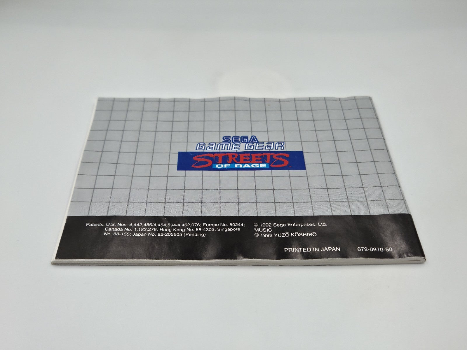 Sega Game Gear Spiel Streets of Rage mit OVP und Anleitung Multi Language 