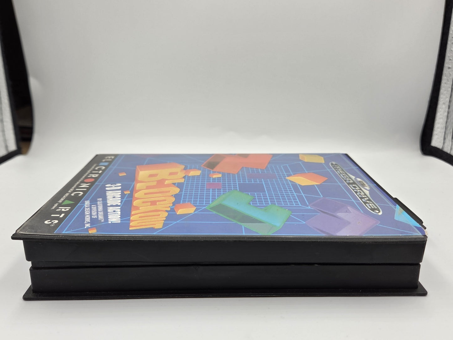 Sega Mega Drive Spiel Blockout mit OVP und Anleitung Multilingual 