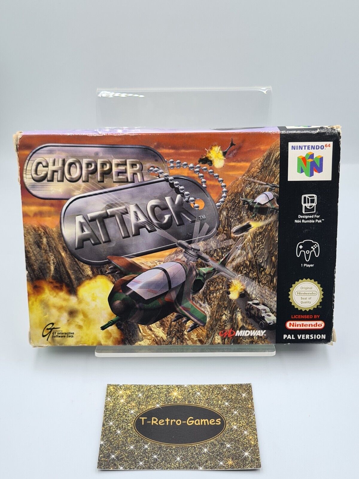 N64 Nintendo 64 Chopper Attack mit OVP und Anleitung EUR - T-Retro-Games 
