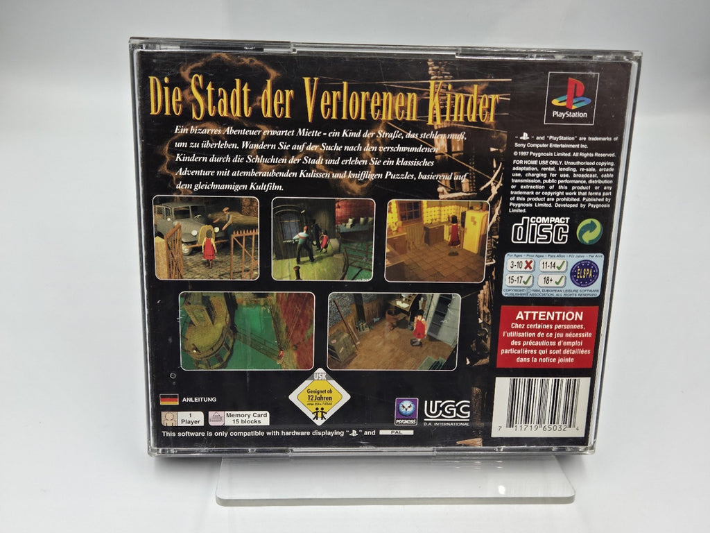 PS1 Playstation 1 Die Stadt der verlorenen Kinder mit OVP + Anleitung Deutsch