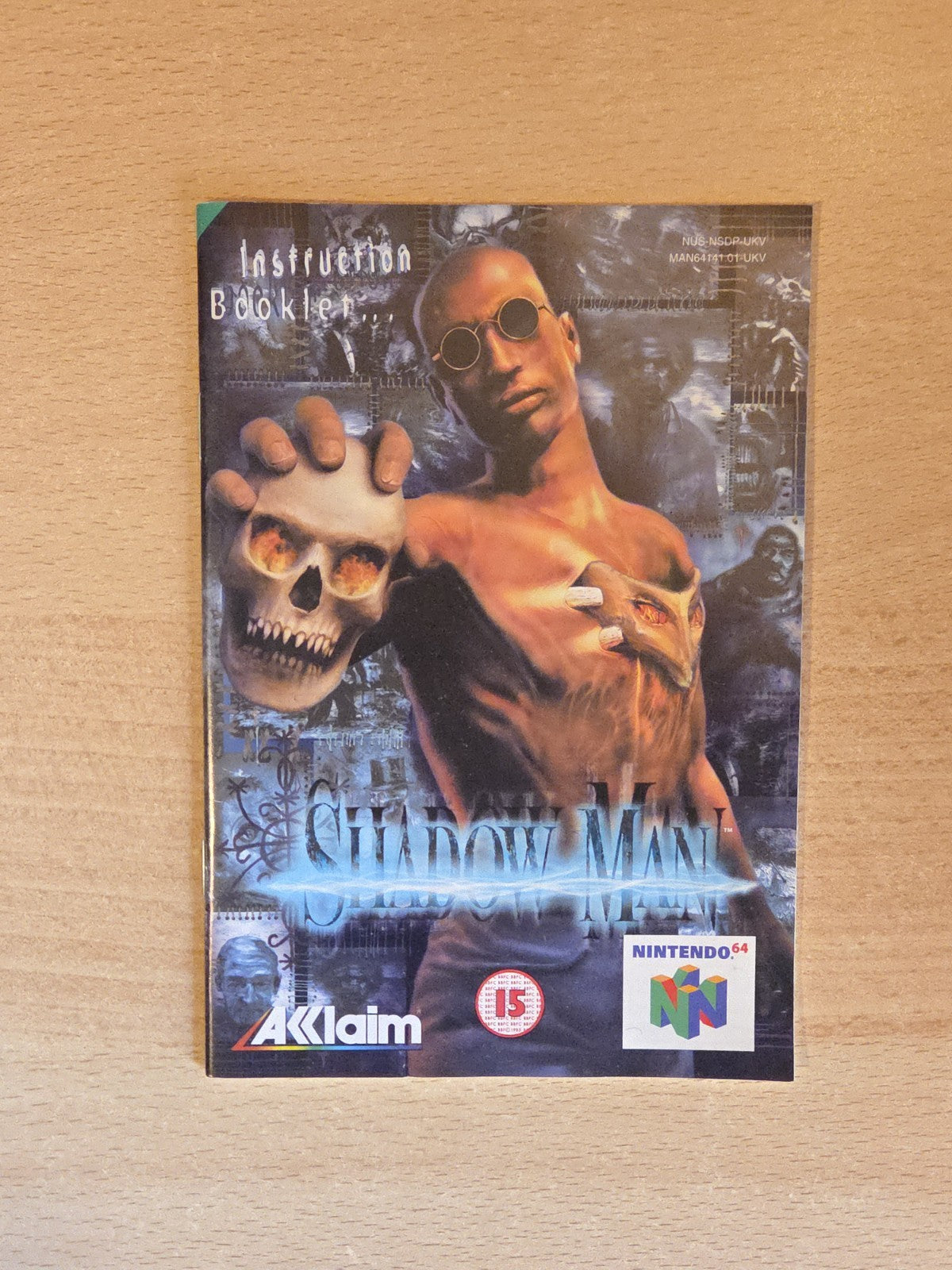 N64 Nintendo 64 Shadow Man Spielanleitung Instruction Booklet UKV