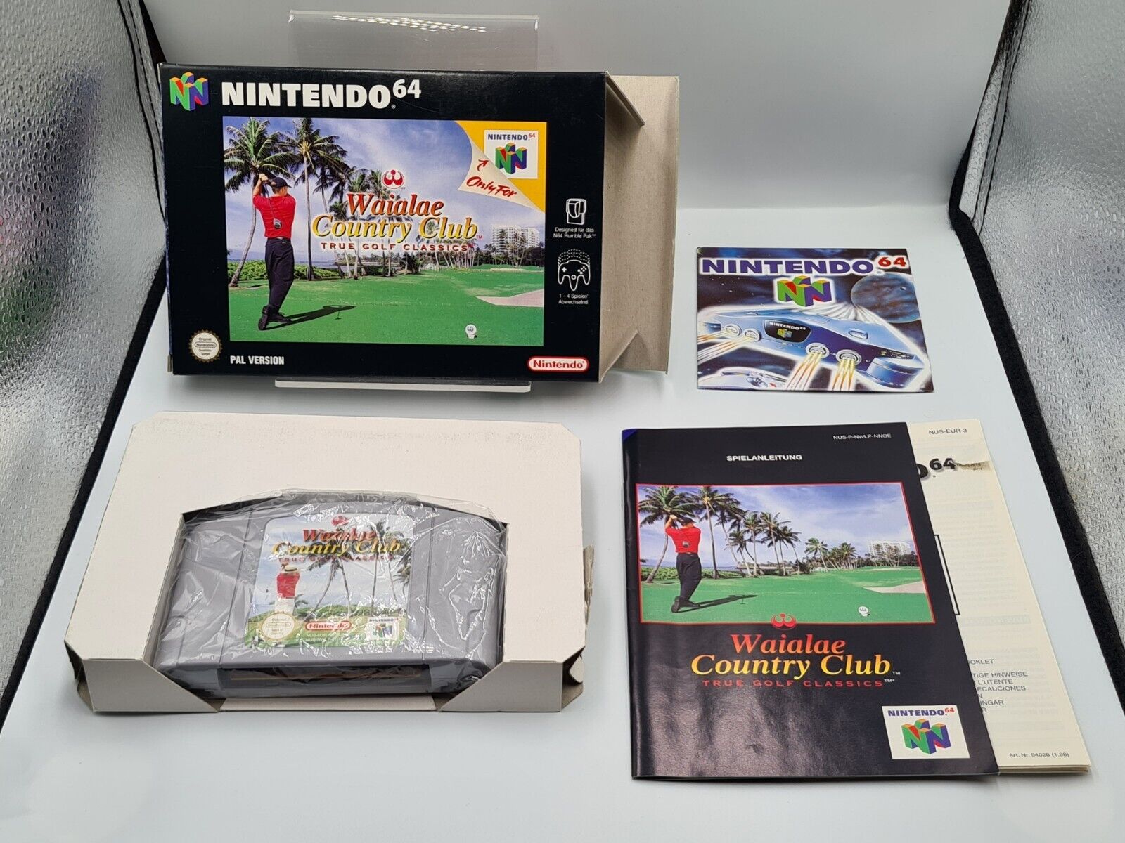 N64 Nintendo 64 Waialae Country Club mit OVP und Anleitung NOE - T-Retro-Games 