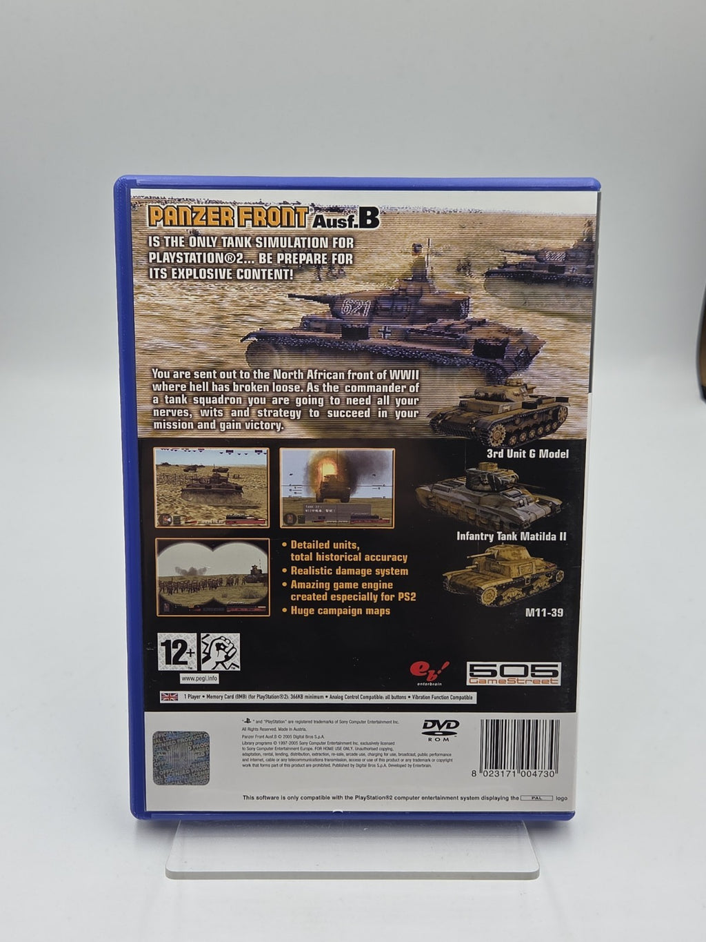 PS2 Playstation 2 Spiel Panzer Front Ausf. B mit OVP und Anleitung Englisch