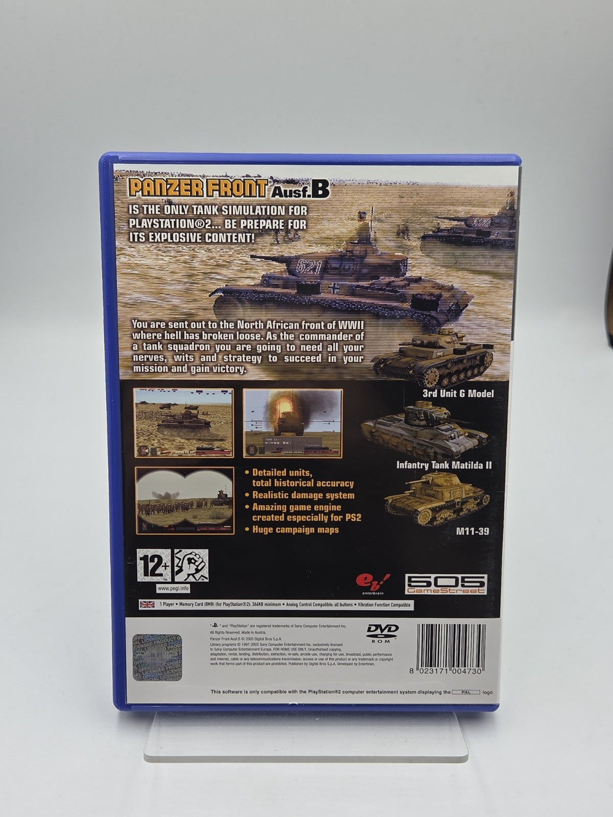 PS2 Playstation 2 Spiel Panzer Front Ausf. B mit OVP und Anleitung Englisch