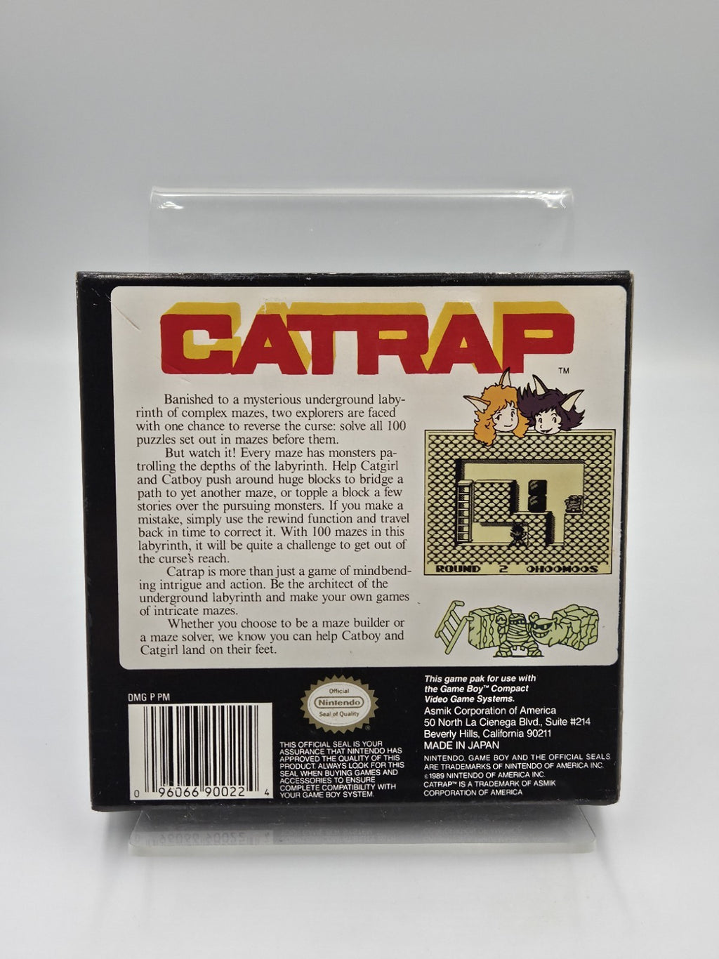 Nintendo Game Boy Classic Spiel Catrap mit OVP und Anleitung USA