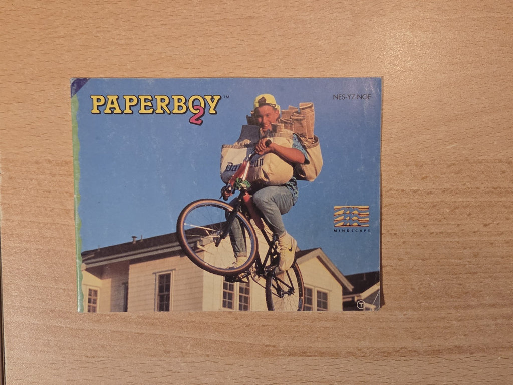 NES Paperboy 2 Spielanleitung Instruction Booklet NOE