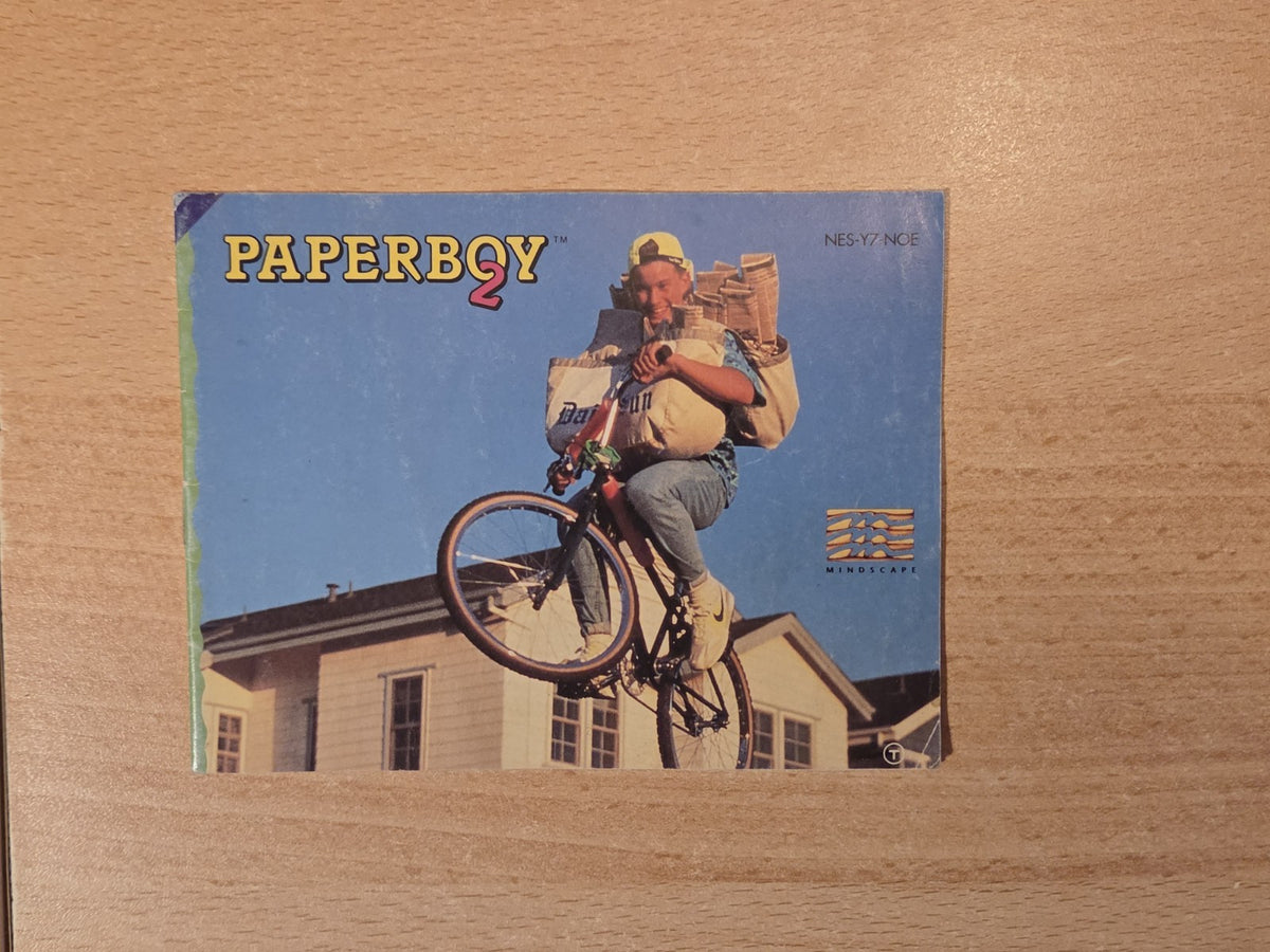 NES Paperboy 2 Spielanleitung Instruction Booklet NOE