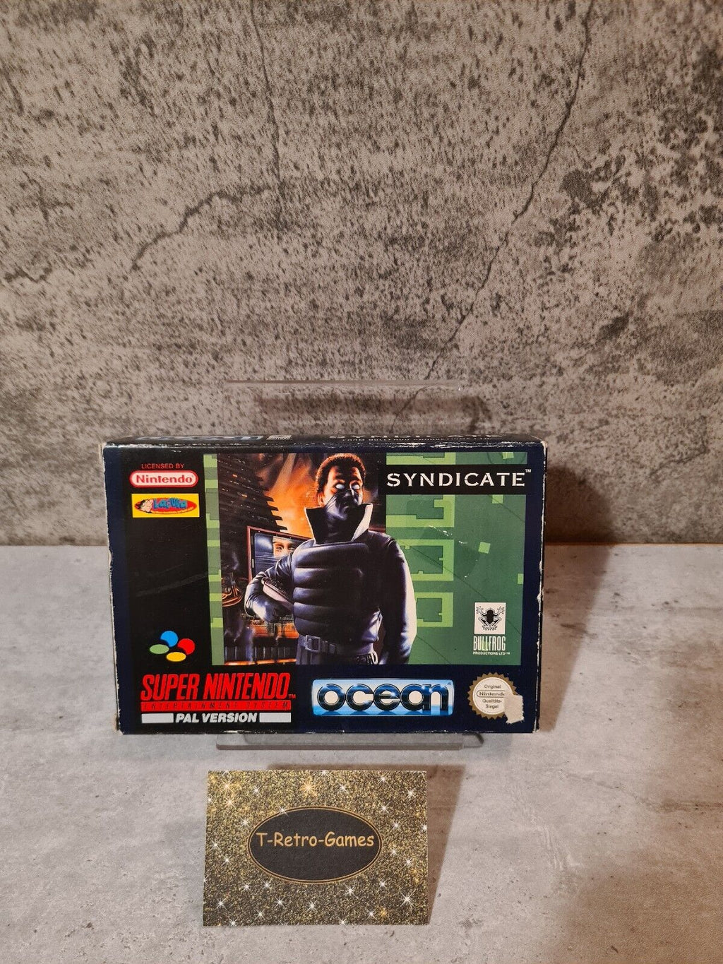 SNES Super Nintendo Syndicate mit OVP und Anleitung NOE - T-Retro-Games 