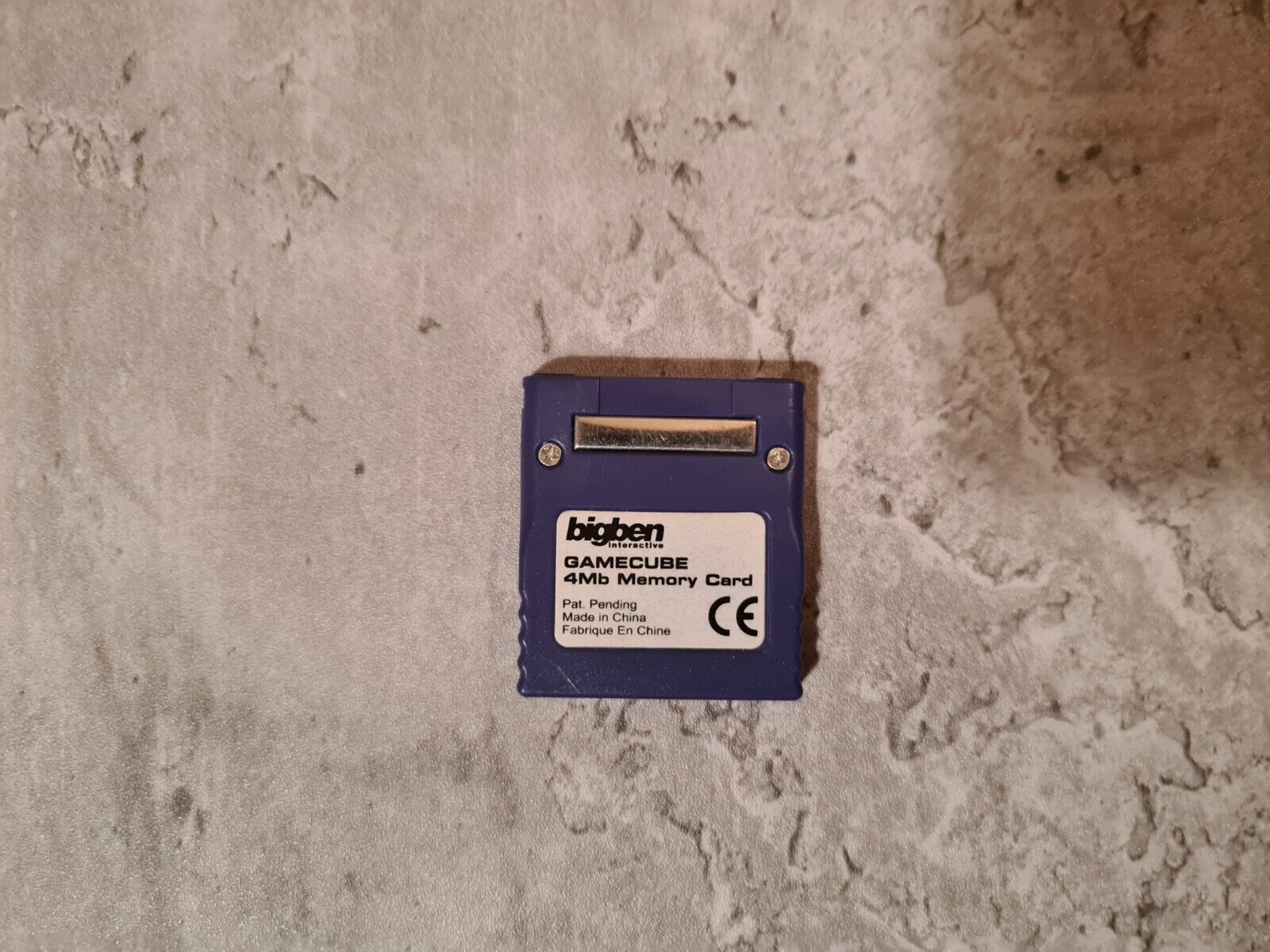 Nintendo Gamecube Memory Card 4 MB BigBen Lila Violett - T-Retro-Games 