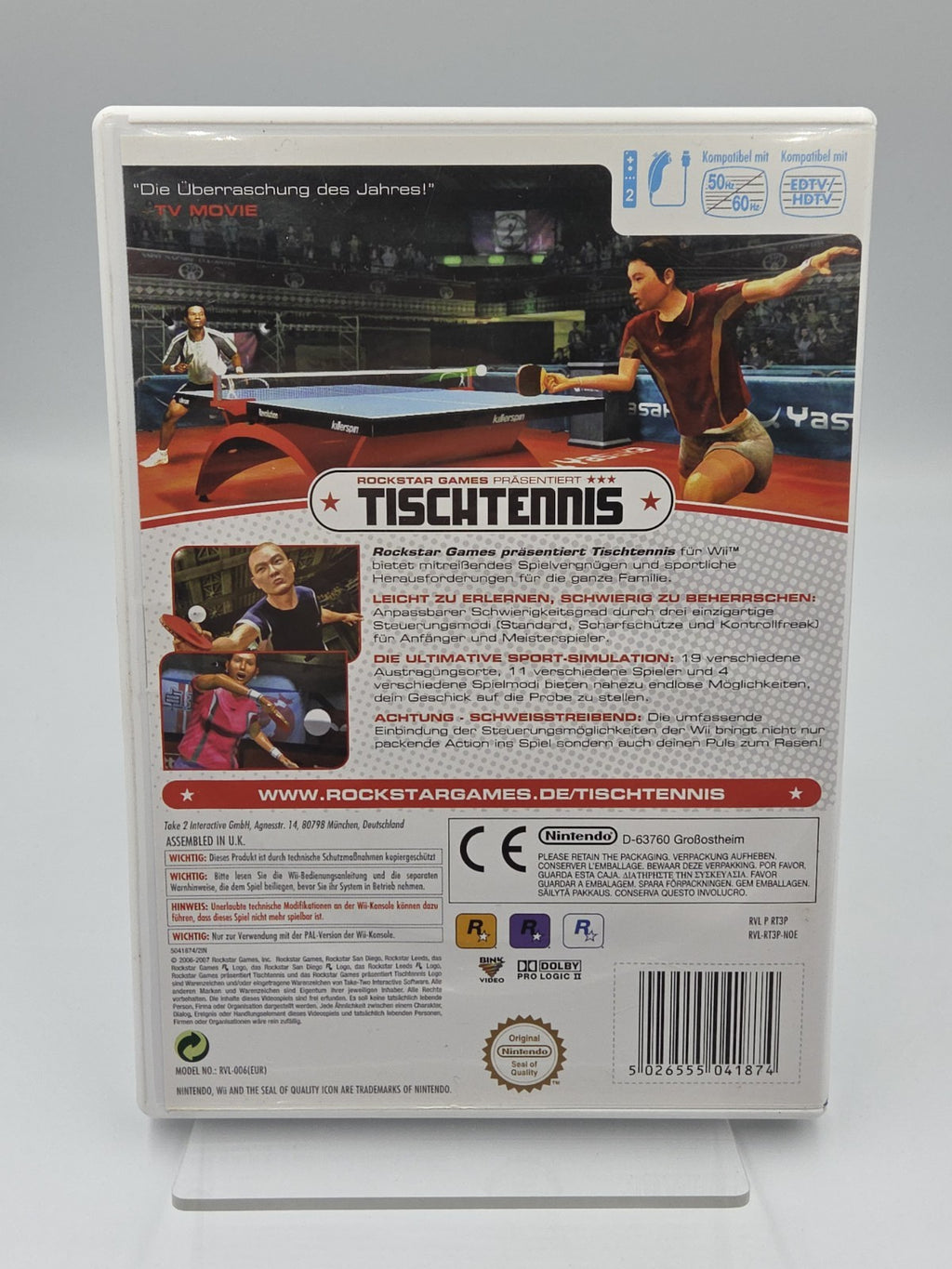 Nintendo Wii Spiel Table Tennis Tischtennis mit OVP und Anleitung NOE