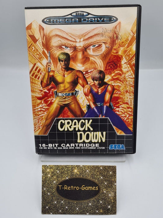 Sega Mega Drive Spiel Crack Down mit OVP Multi Language 
